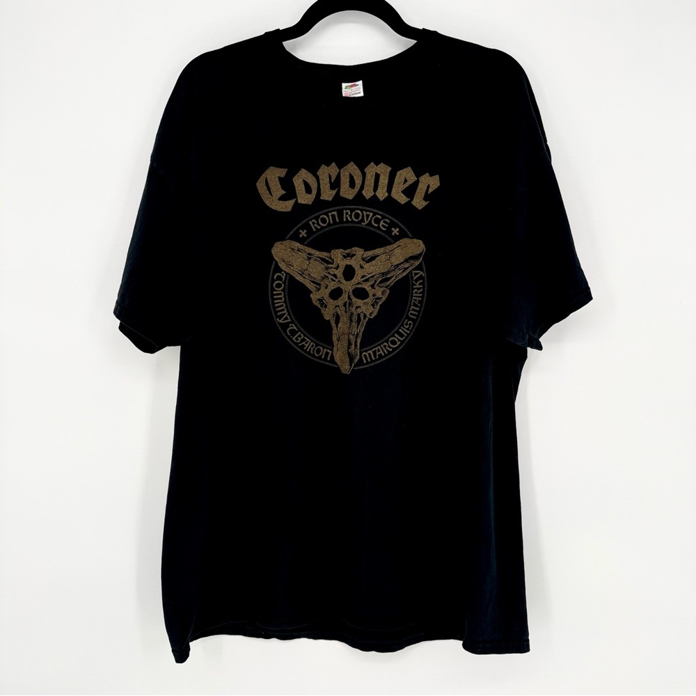 Coroner Thrash Death Metal Band Shirt Logo Men's 2XL